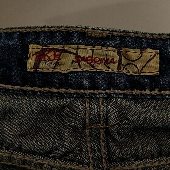 BKE Womens sz 29 Jeans Sabrina Boot Cut Dark Wash Faded Denim - Picture 3 of 5